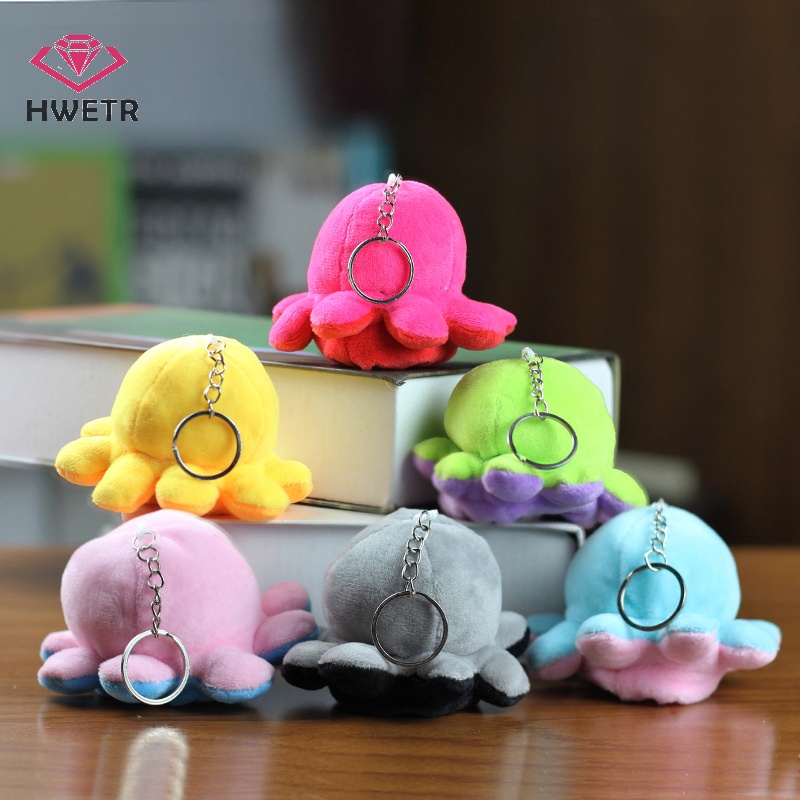 Móc Khóa Hình Bạch Tuộc Nhồi Bông Nhiều Màu Dễ Thương Mới