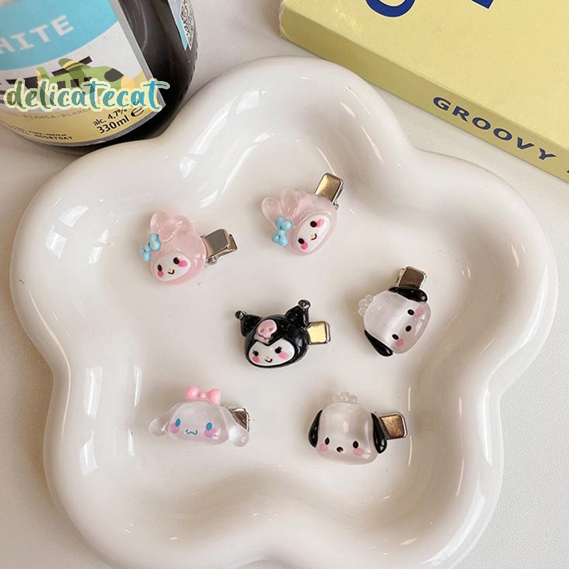 SANRIO Bộ 1 / 5 Kẹp Tóc mini Hoạt Hình Dễ Thương Cho Nữ