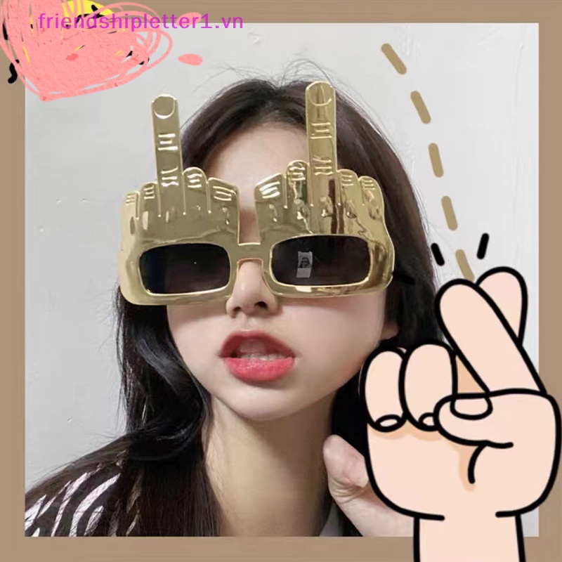 Kính Râm Trang Trí Tiệc Hình Ngón Giữa Vui Nhộn Sáng Tạo