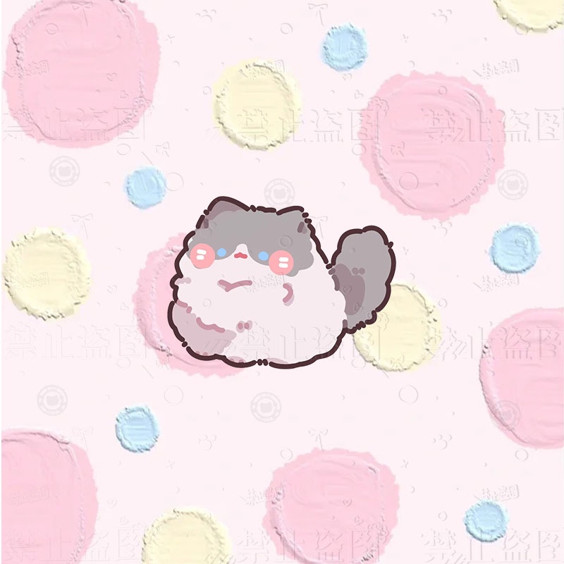 Ghim Cài Áo Bằng acrylic Hình Mèo Hoạt Hình Dễ Thương