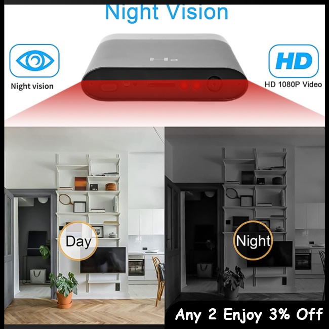 Pin Sạc Dự Phòng zevaret usb Với camera 1080p hd Tầm Nhìn Ban Đêm Dung Lượng 5000mah 10 Giờ Tiện Dụng