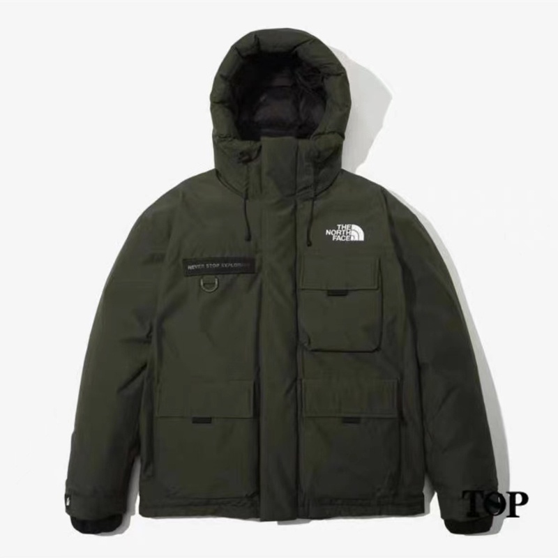 Áo Khoác cotton Dày Có Mũ Trùm Đầu Thêu logo the north face Chính Hãng unisex