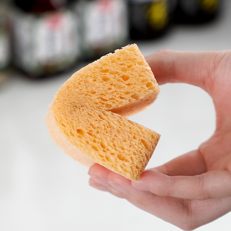 Miếng rửa chén bọt biển kháng khuẩn màu Vàng 120 ngày không nhàu,nát 11x7x3cm