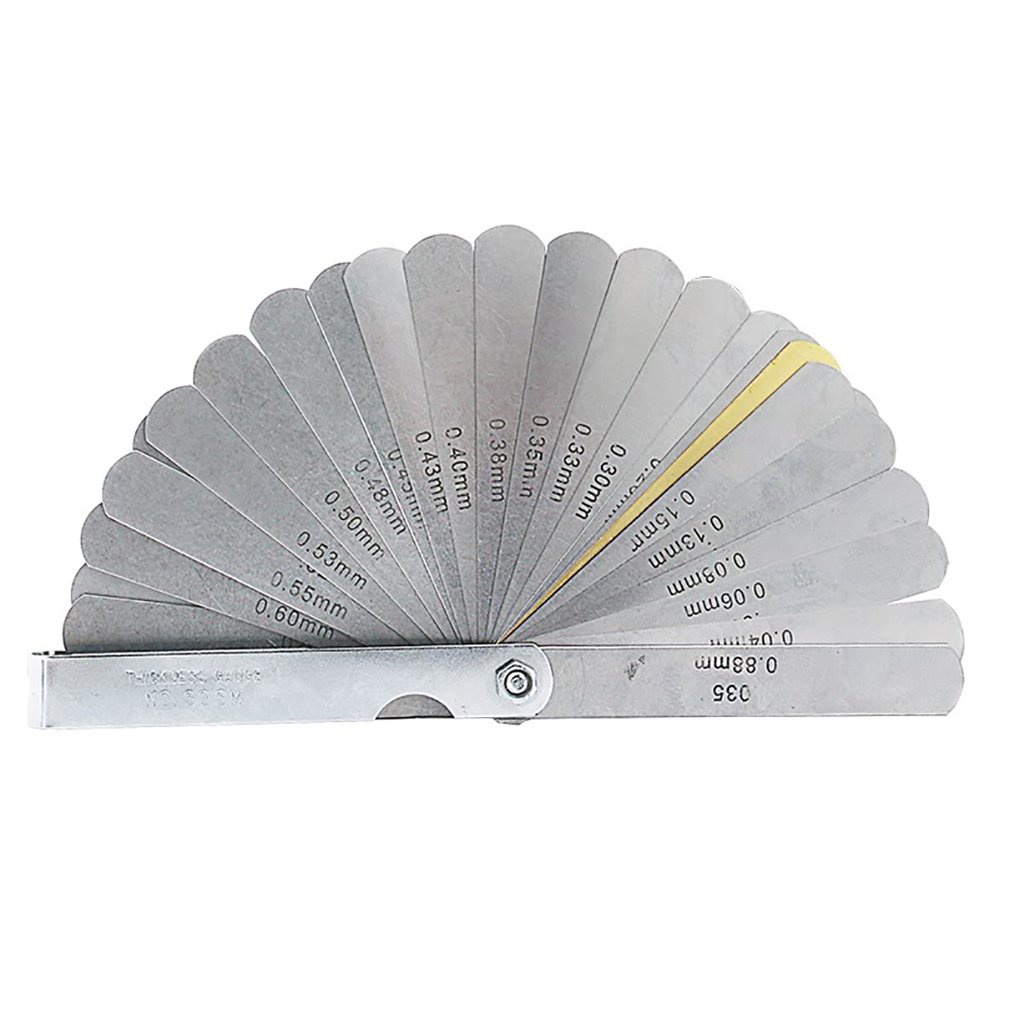 PK 32PCS Blades Universal Thickness Gage Set Metric Guage Stainless Steel Feeler