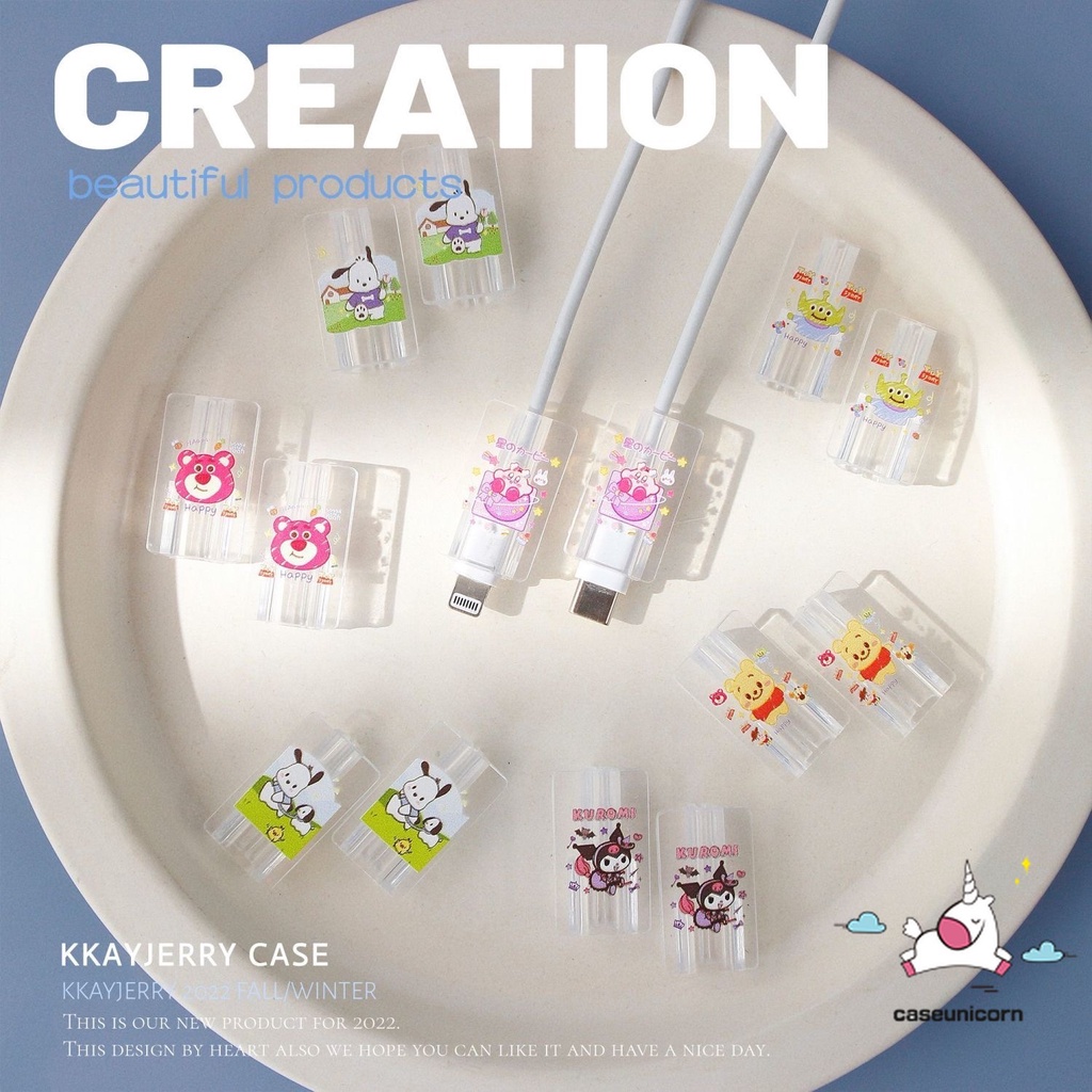 1 Món Đồ Chơi Hoạt Hình disney mickey kuromi kirby puppy lotso Dây Cáp Sạc Điện Thoại Di Động