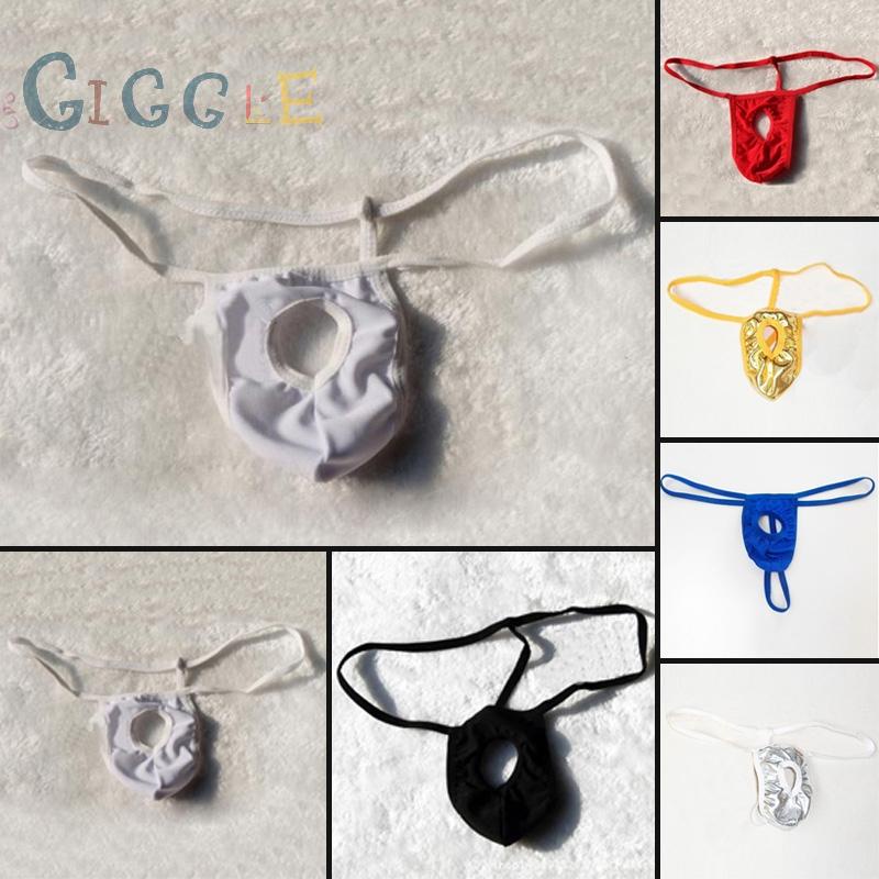 New G String with hole Mens Soft Comfort Shorts Mini Bikini Free Size Underwear