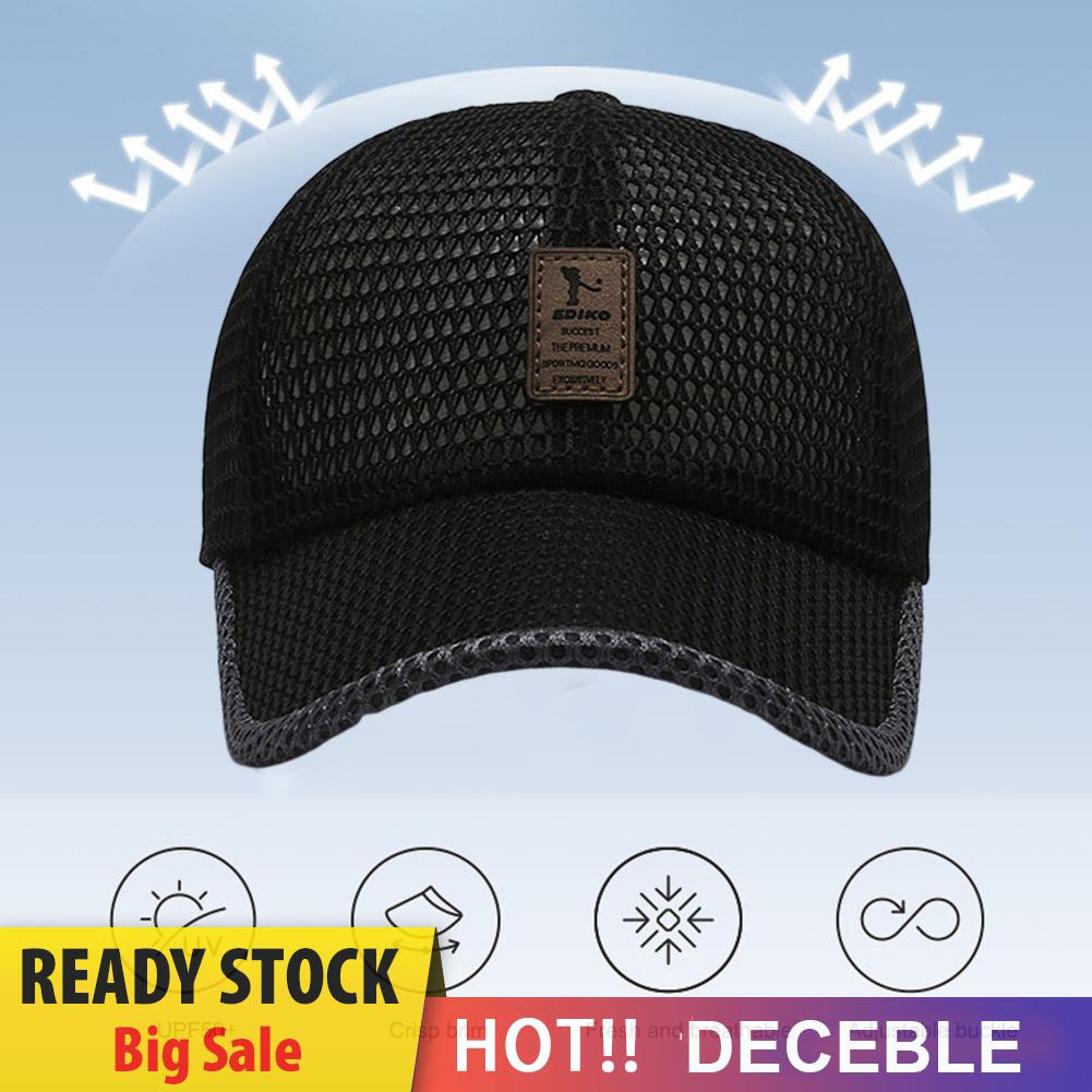 Mũ Lưỡi Trai Phối Lưới Thoáng Khí Thời Trang Mùa Hè Cho Nam Và Nữ