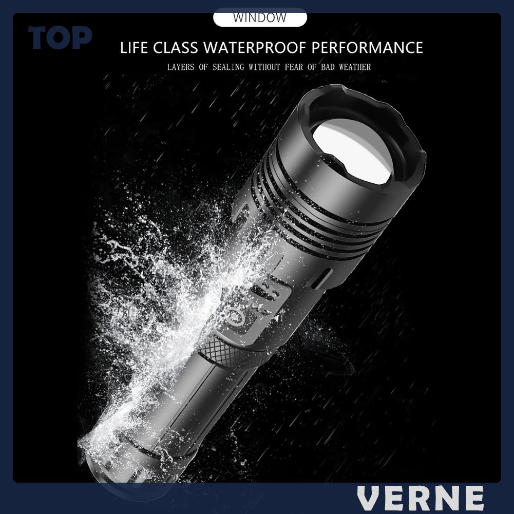 Đèn Pin led xhp70 / xhp160 cob 1500lm / 1800lm ipx4 Chống Thấm Nước Có Thể Sạc Lại Bằng Cổng usb