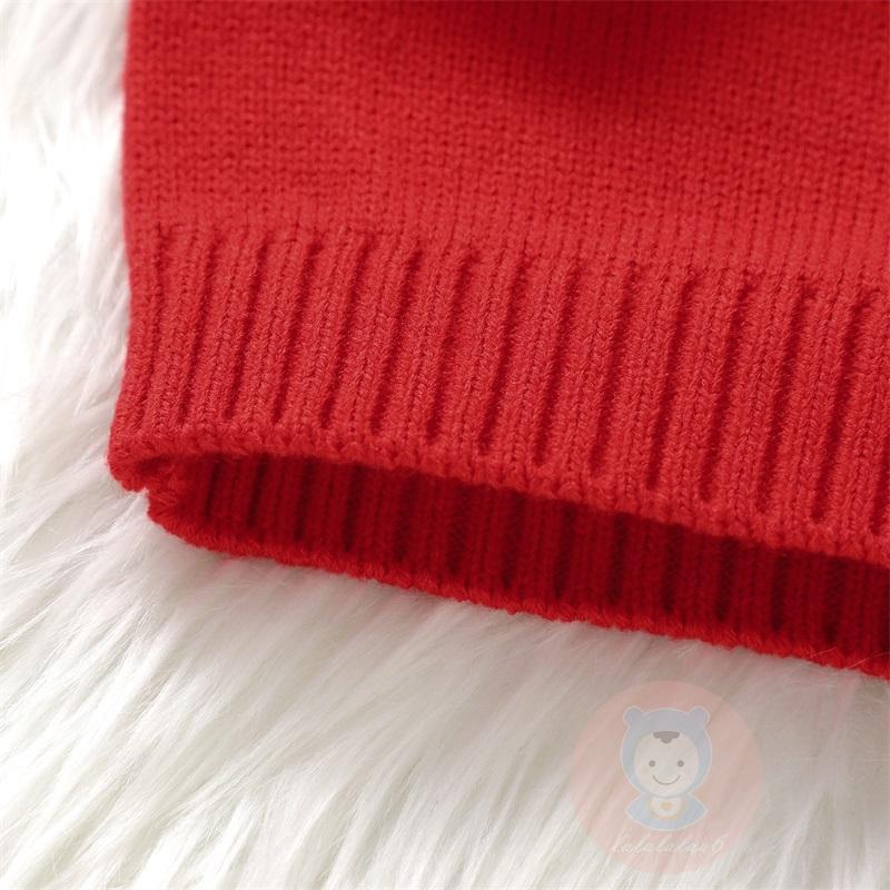 Laa6-áo sweater Dệt Kim Tay Dài Ấm Áp Cho Bé