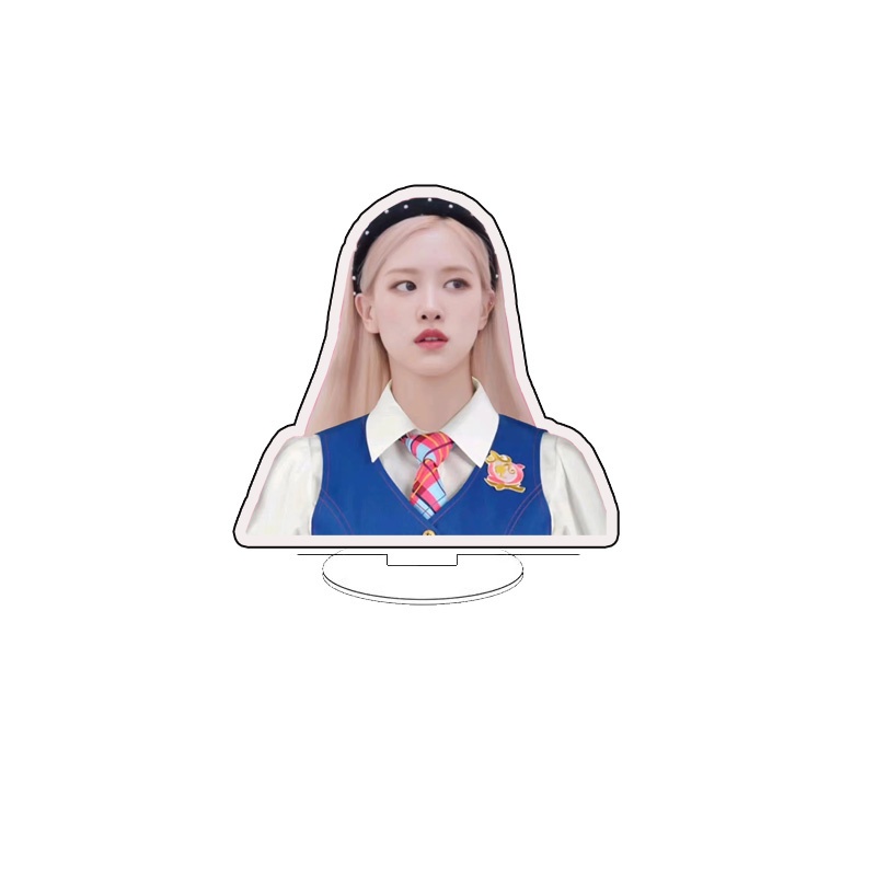 Giá Đỡ Acrylic Mini Hình Ngôi Sao Kpop BLACKPINK Hoa Hồng Trang Trí Bàn Làm Việc ANISHOP