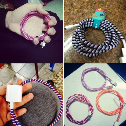 Dây Quấn Tai Nghe , Dây Quấn Cáp Chống Đứt 2 màu