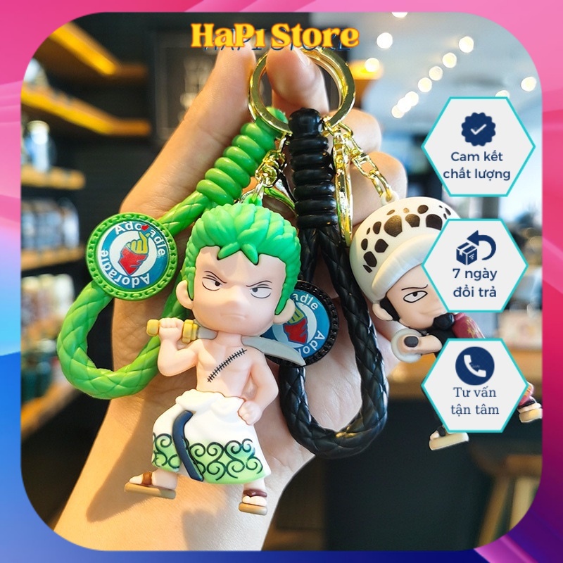 Móc khóa One Piece mô hình nhân vật Luffy Zoro Sanji Boa Hancok Chopper móc treo chìa khoá xe máy hình Đảo Hải Tặc