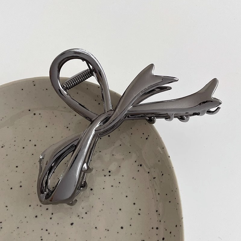 Kẹp Tóc Nơ Kim Loại Màu gradient Thời Trang Cho Nữ