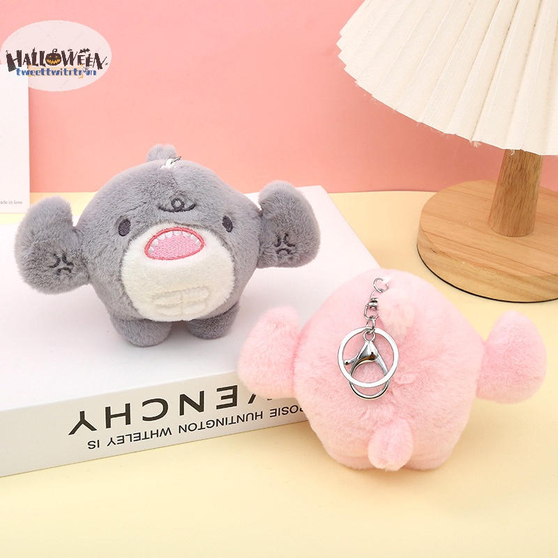 Tri Móc Khóa Hình Cá Mập Nhồi Bông Dễ Thương