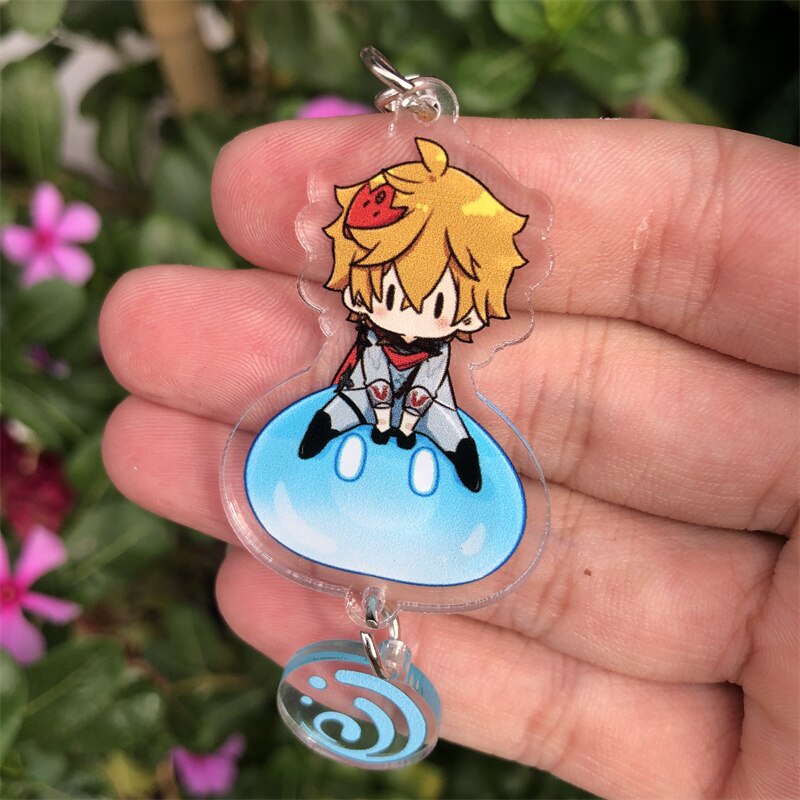 Móc khoá Genshin Impact Abyss Mage Zhongli Morax Tartaglia Anime Manga Nhật Bản Phụ Kiện Trang Trí Túi xách Balo