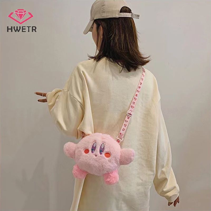 Túi Đeo Chéo Hình Ngôi Sao kirby Nhồi Bông Đáng Yêu Đựng Điện Thoại / Tiền Xu Cho Nữ Mới