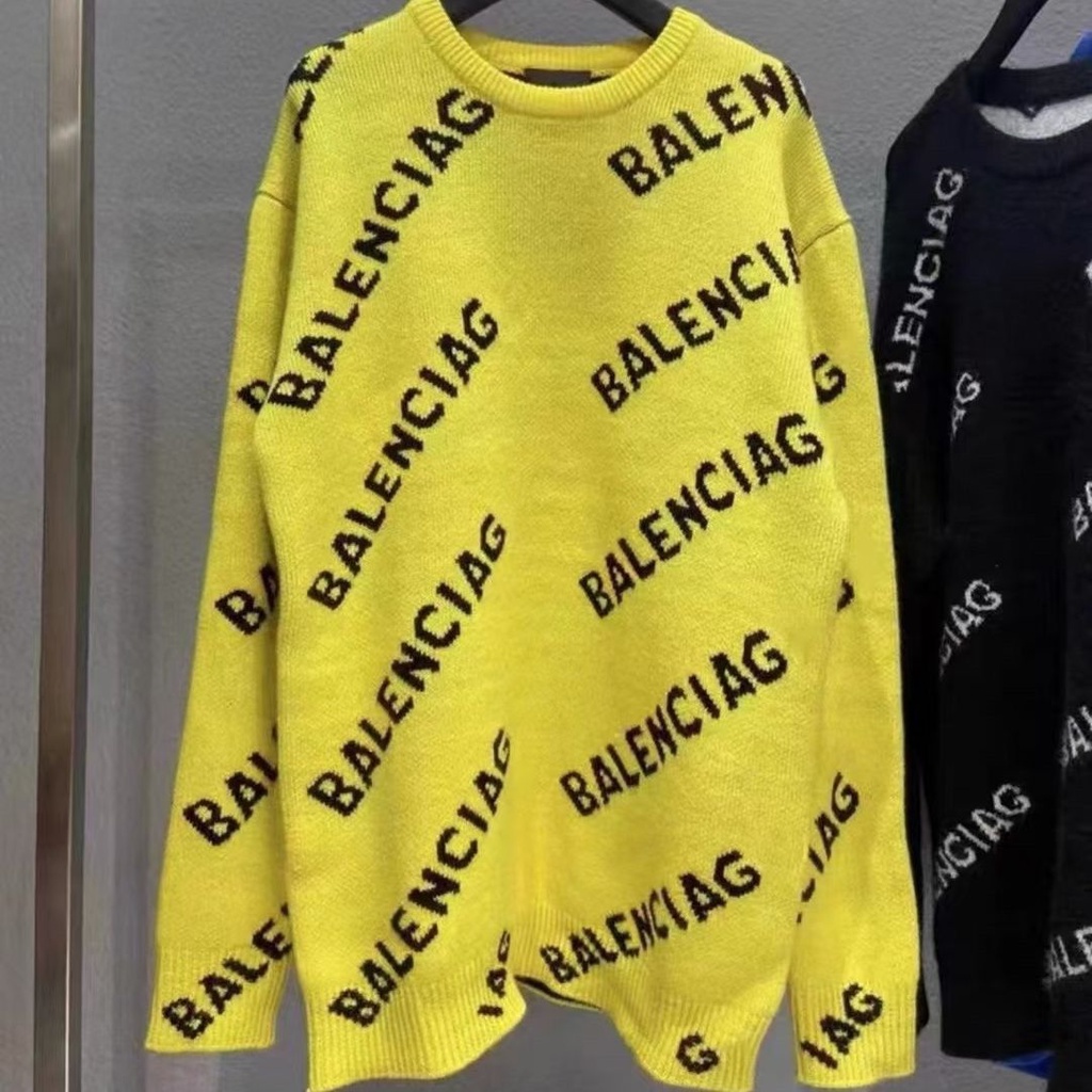 Áo Len Dáng Rộng In Chữ paris Thời Trang Thu Đông Kiểu Mới 23