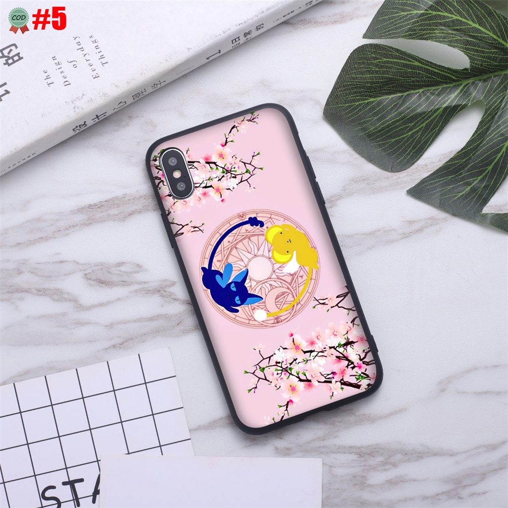 Ốp Điện Thoại Dẻo Họa Tiết Hoạt Hình Thủ Lĩnh Thẻ Bài sakura Cho iphone 15 15 pro max 15 plus y7