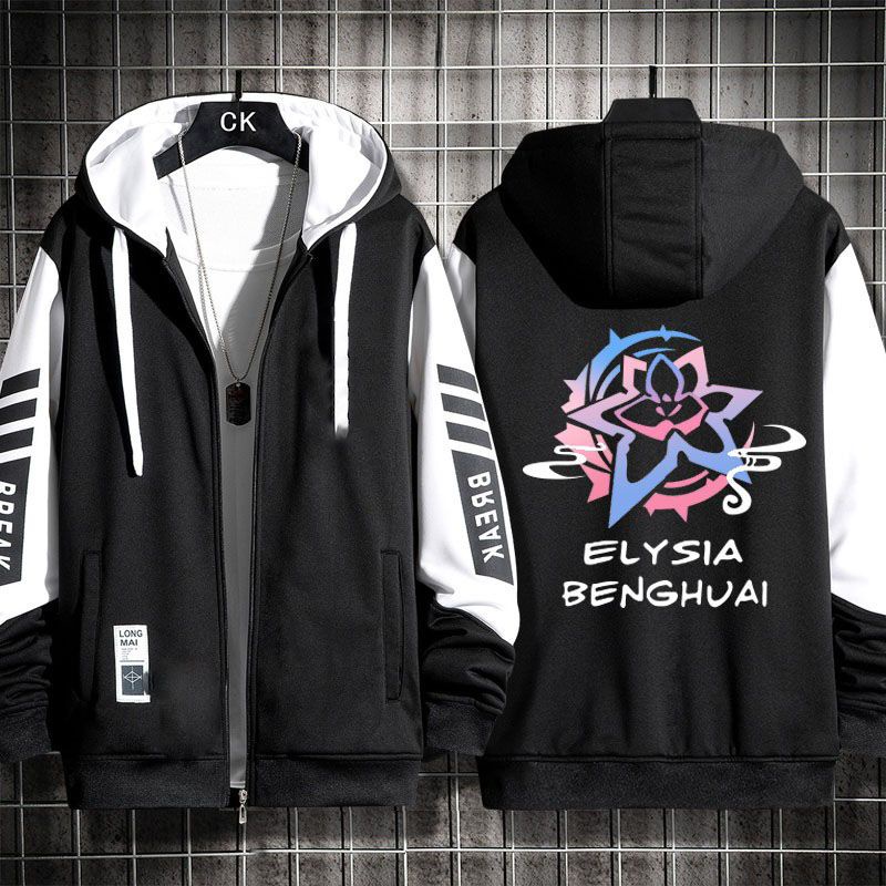 Elysia Áo Khoác Có Mũ Trùm In Hình anime elysia 3 coed Thời Trang Thu Đông