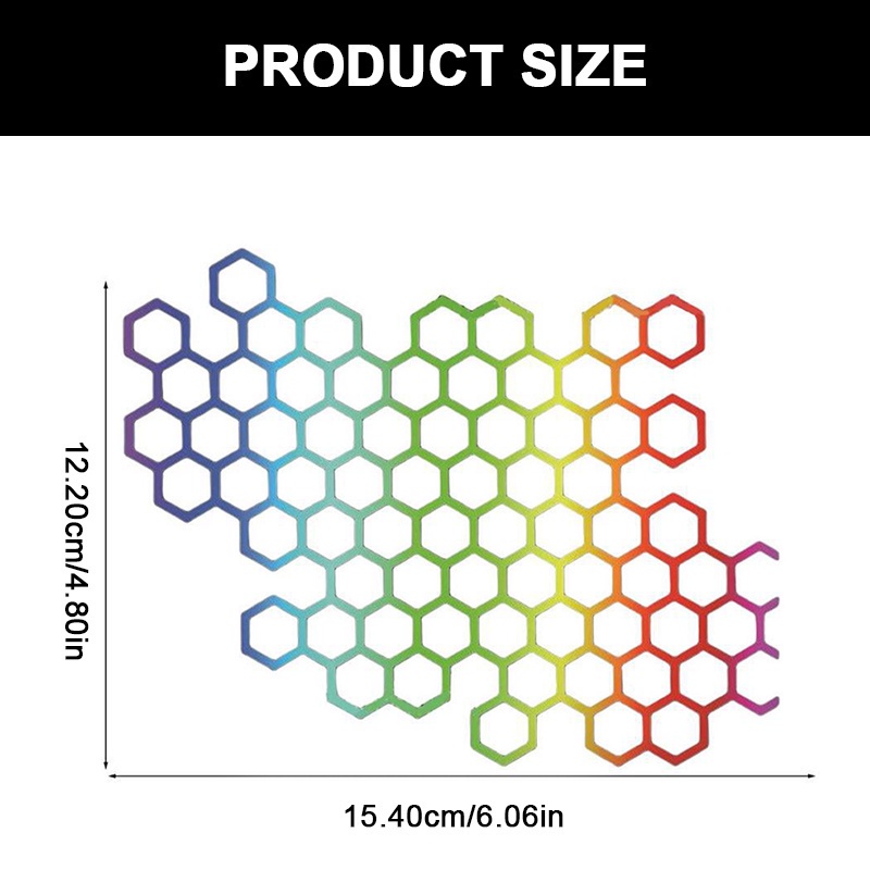 Dán xe máy BLALION Miếng Dán Trang Trí Đèn Đuôi Xe Mô Tô Hình Tổ Ong Độc Đáo