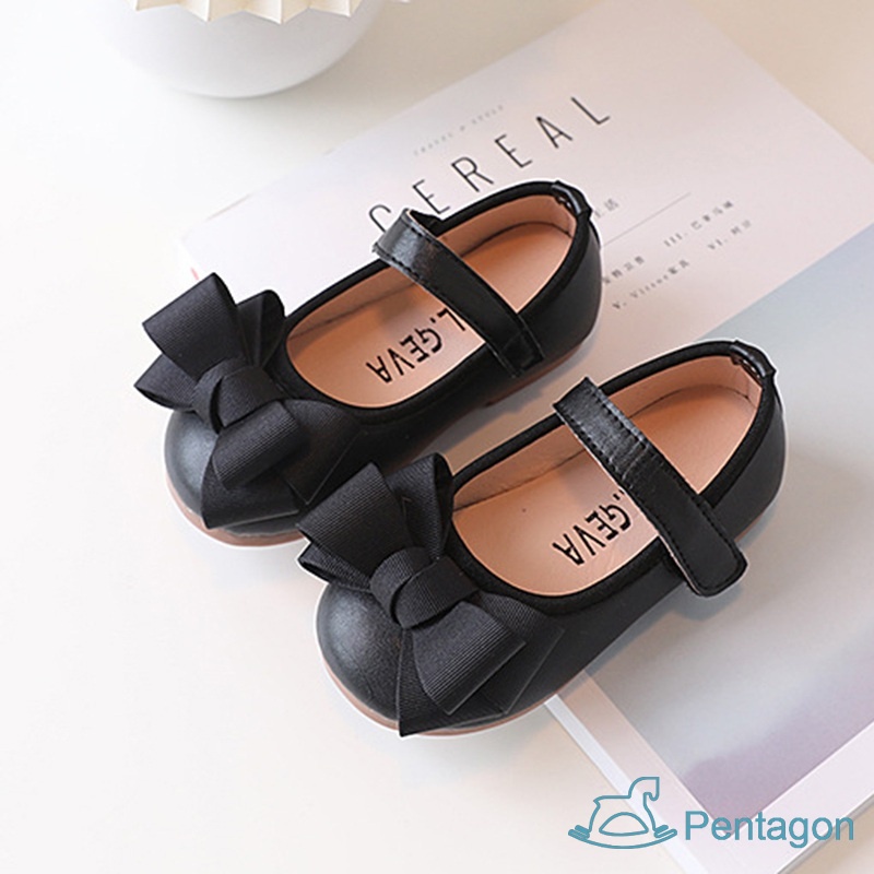 Giày Da Đế Mềm Chống Trượt Thoải Mái Dành Cho Bé Gái