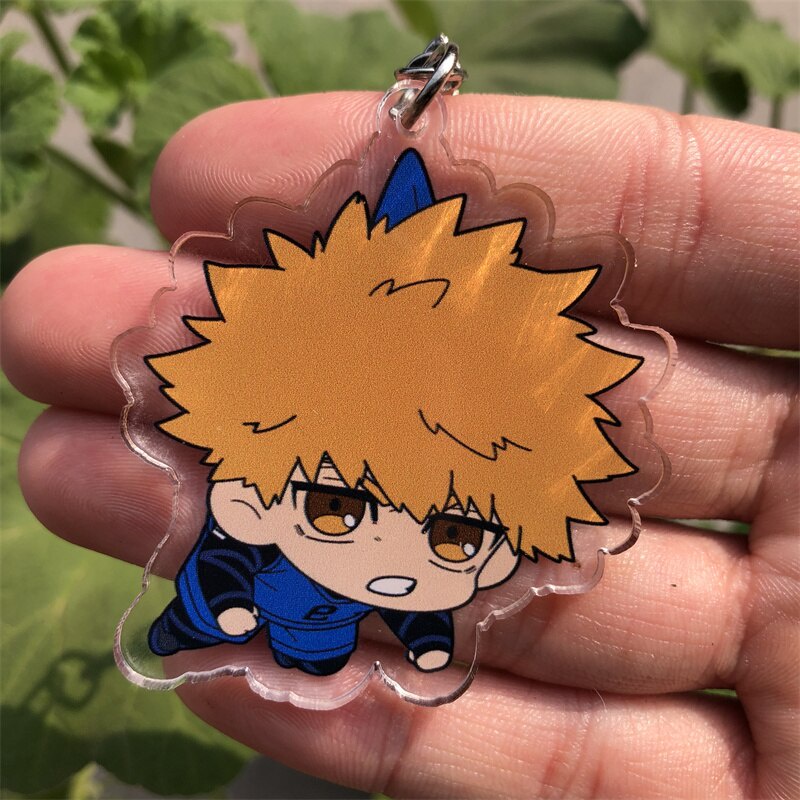 Móc khoá Anime BLUE LOCK Isagi Yoichi Seishiro Nagi Keychain Anime Manga Nhật Bản Phụ Kiện Trang Trí Túi xách Balo