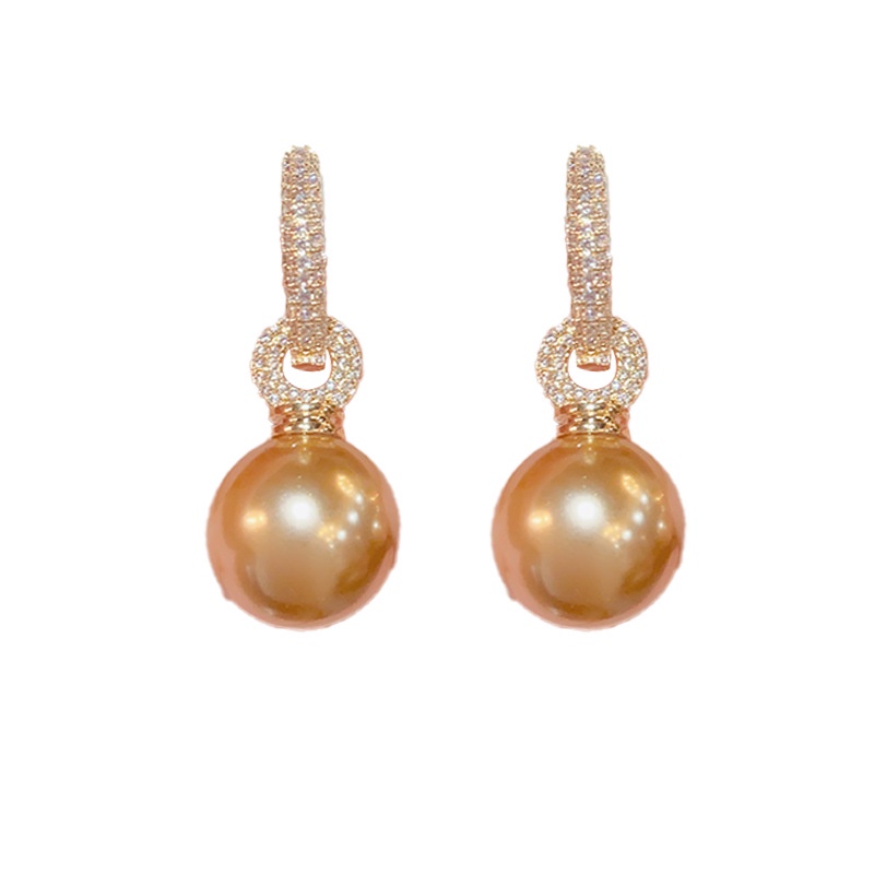 Bông Tai Đính Ngọc Trai Và Đá zircon Thời Trang Cho Nữ