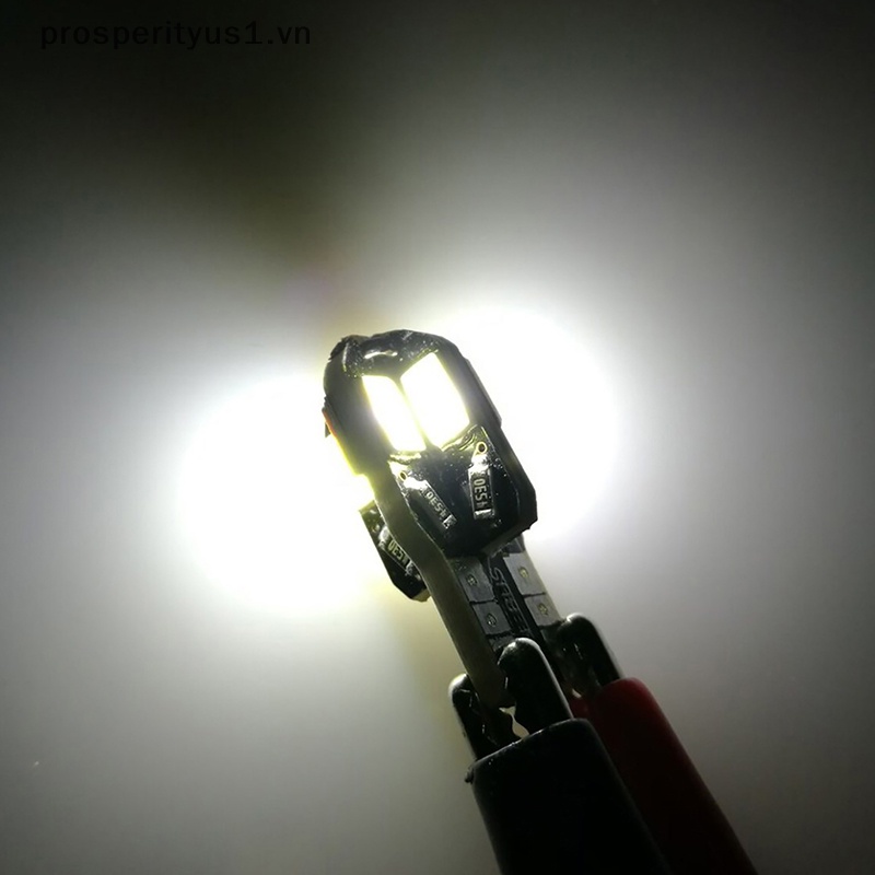1  Set 2 Bóng Đèn led t10 canbus 5630 8smd 12v 8000k Ánh Sáng Trắng Dành Cho Ô Tô