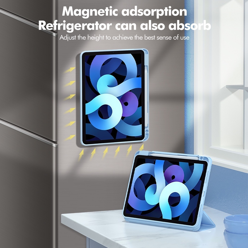 Bao da máy tính bảng goojodoq có giá đỡ nam châm xoay 360 độ cho iPad pro 11 air5 air4 gen10 10.9 gen9 8 7 10.2