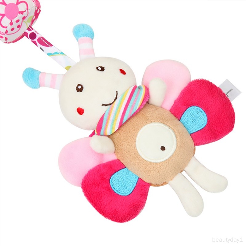 Đồ Chơi Lục Lạc Hình Chú Ong Dễ Thương Treo Xe Đẩy Em Bé 0-12 Tháng Tuổi