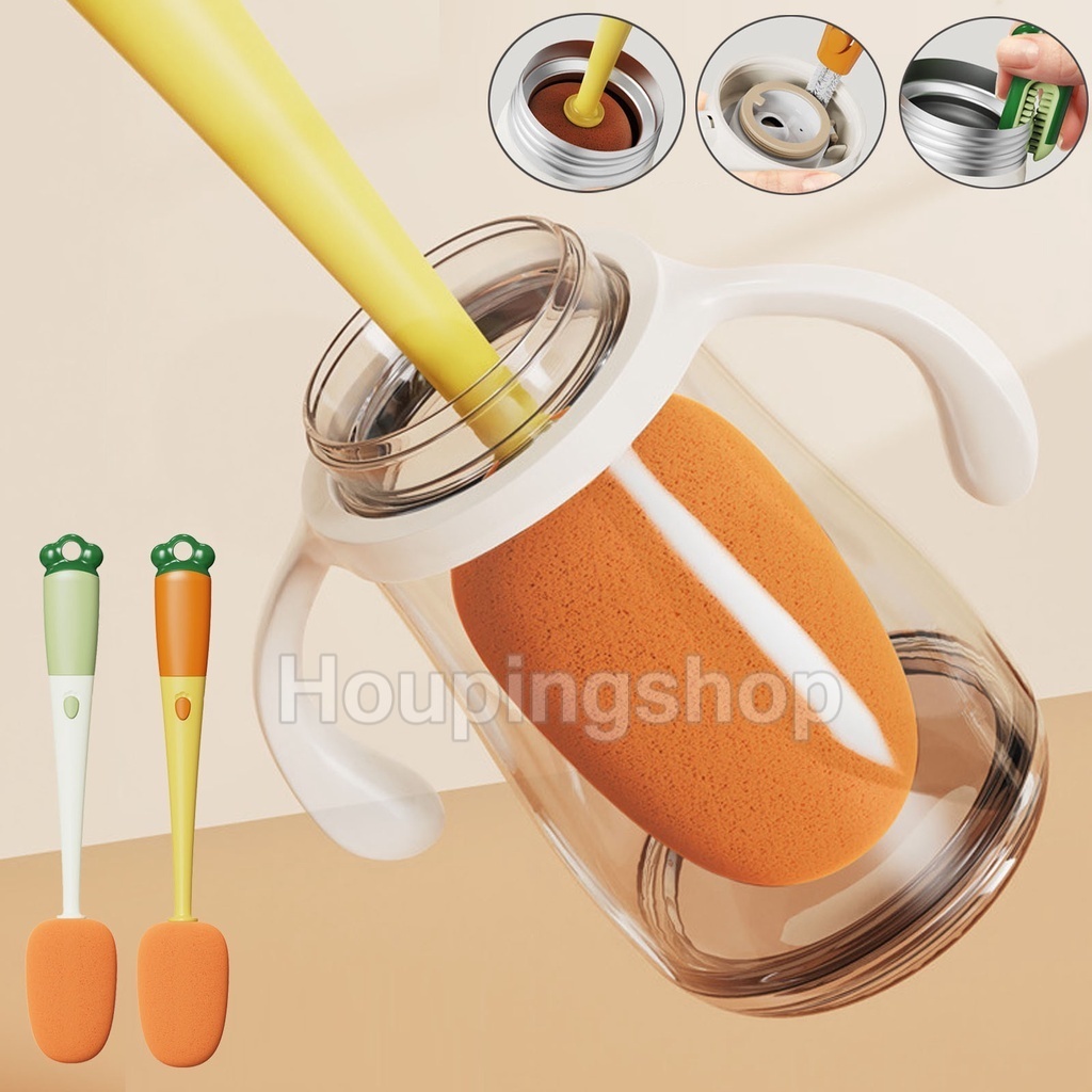Cọ Rửa Bình Sữa 3 Trong 1 Đa Năng Xoay 360 Độ Cán Dài Tiện Dụng