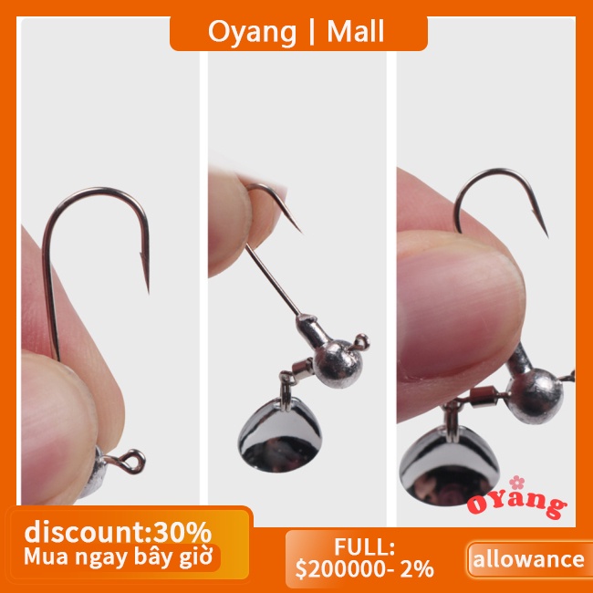 Móc Câu Cá Bằng Thép carbon 2g - 10g