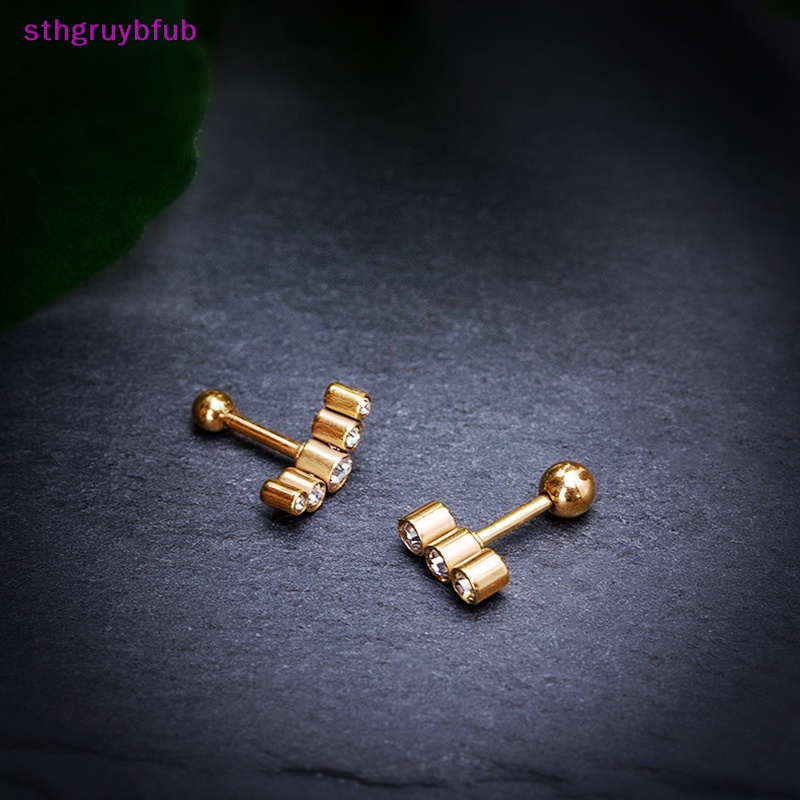 Sthb 1 Khuyên Tai Đinh Tán Hình Xương Xoắn Cá Tính Làm Quà Tặng Mới vn