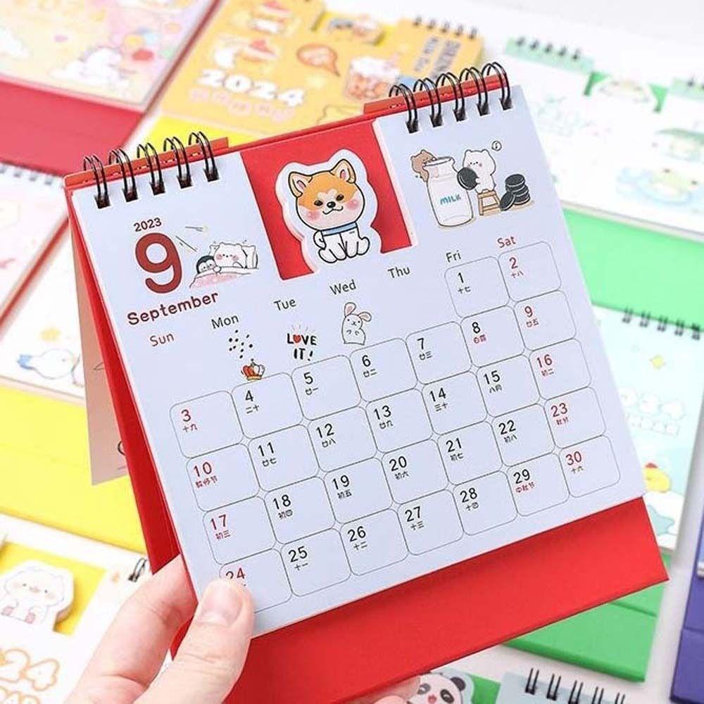 Lịch Để Bàn 2024 Họa Tiết Hoạt Hình doraemon Dễ Thương Dùng Làm Quà Tặng Cho Học Sinh / Văn Phòng