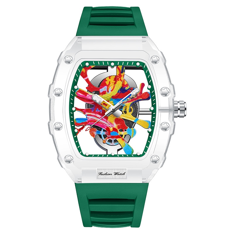 Đồng Hồ Thạch Anh Dây Silicon Thời Trang Cho Nam