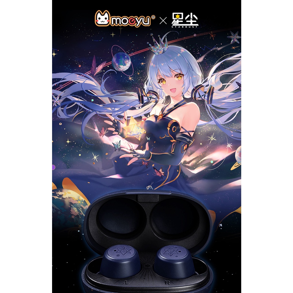 Moeyu Tai nghe không dây Họa Tiết Bầu Trời Sao Bầu Trời Đầy Sao vocaloid / v Tai Nghe cosplay