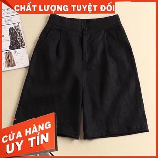 Quần ống rộng lửng nhật - chất liệu đũi