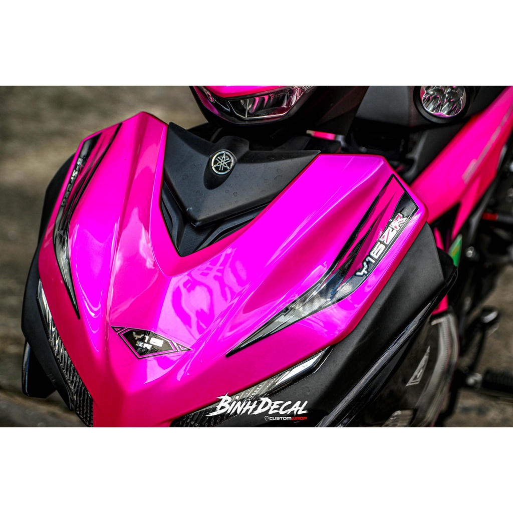 Tem Y16ZR hồng cho Exciter 155 xe đen - mẫu mới  2023 siêu hot - in cao cấp không bay màu