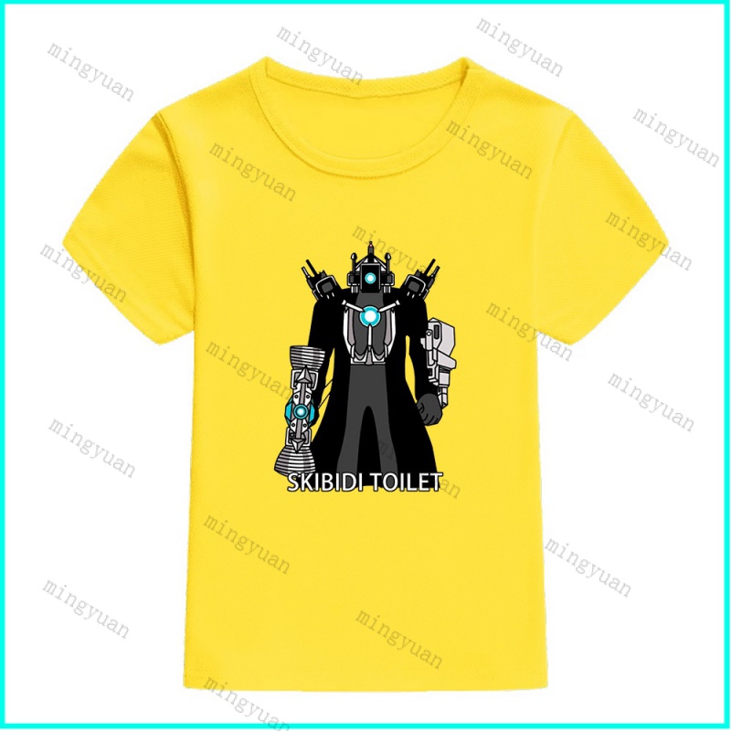 Áo Thun Unisex Tay Ngắn Dáng Rộng In Hình Mingyuan Titan Cameraman Mejorado Cho Thanh Thiếu Niên