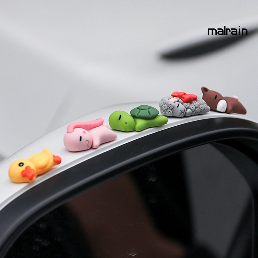 Đồ Trang Trí Xe Hơi Hình Động Vật Dễ Thương Bằng Nhựa resin Không Để Lại Dấu Vết