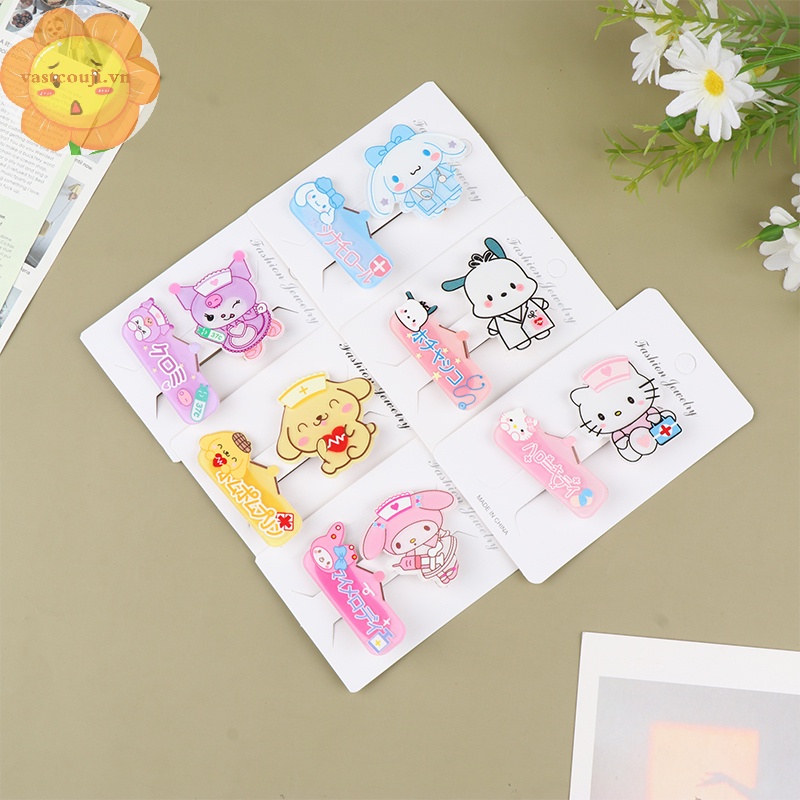Vastji Kẹp Tóc Co Giãn Hình Hello Kitty my melody Ngọt Ngào Dễ Thương vn