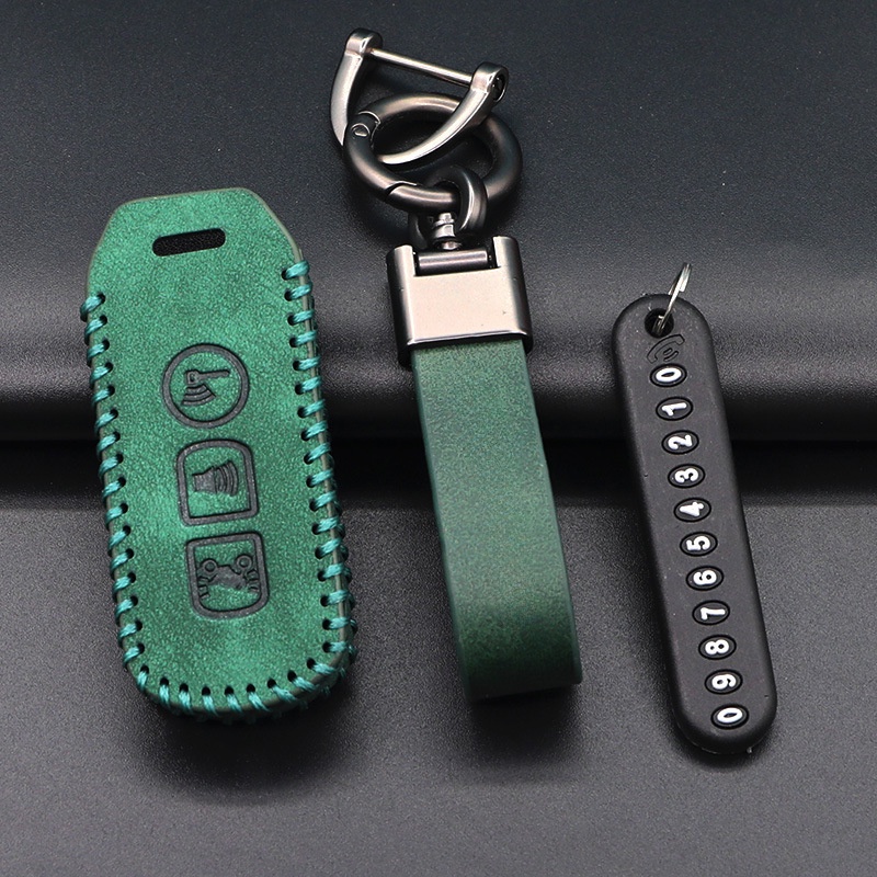 Sang Trọng Móc Chìa Khóa Xe Mô Tô honda yamaha Bằng Da Thời Trang Cho Nam Và Nữ
