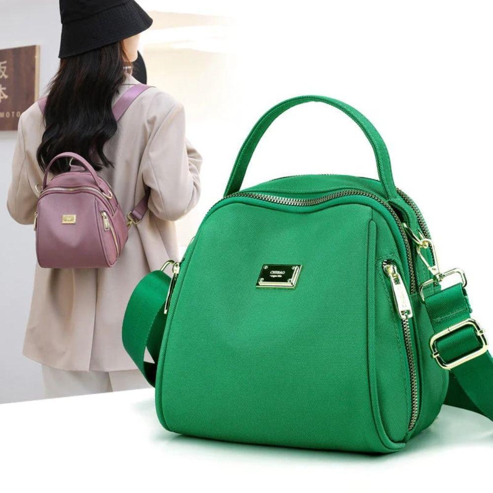 Ba Lô nylon mini Màu Trơn Thời Trang Dành Cho Nữ