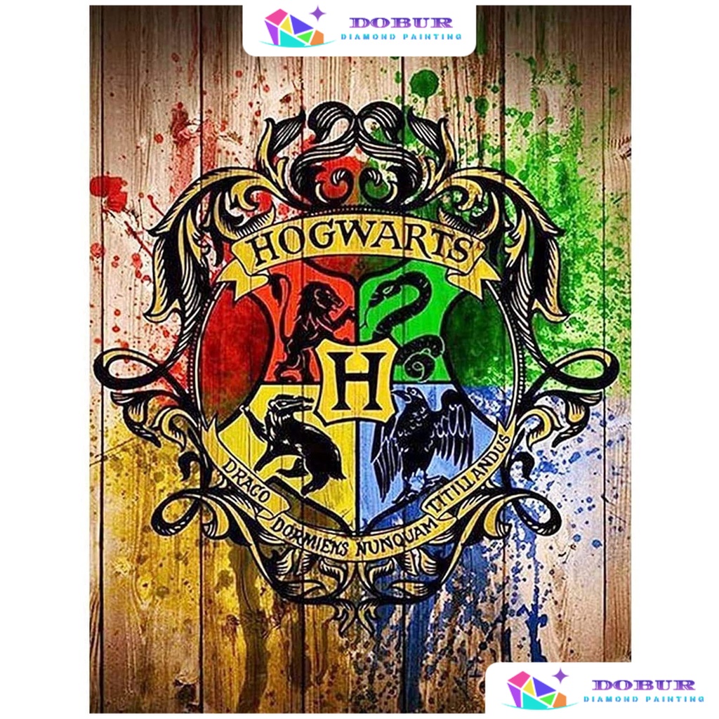 DOBUR | Bộ Tranh Đính Đá 5D Họa Tiết Harry Potter Độc Đáo DIY Dùng Trang Trí Nhà Cửa
