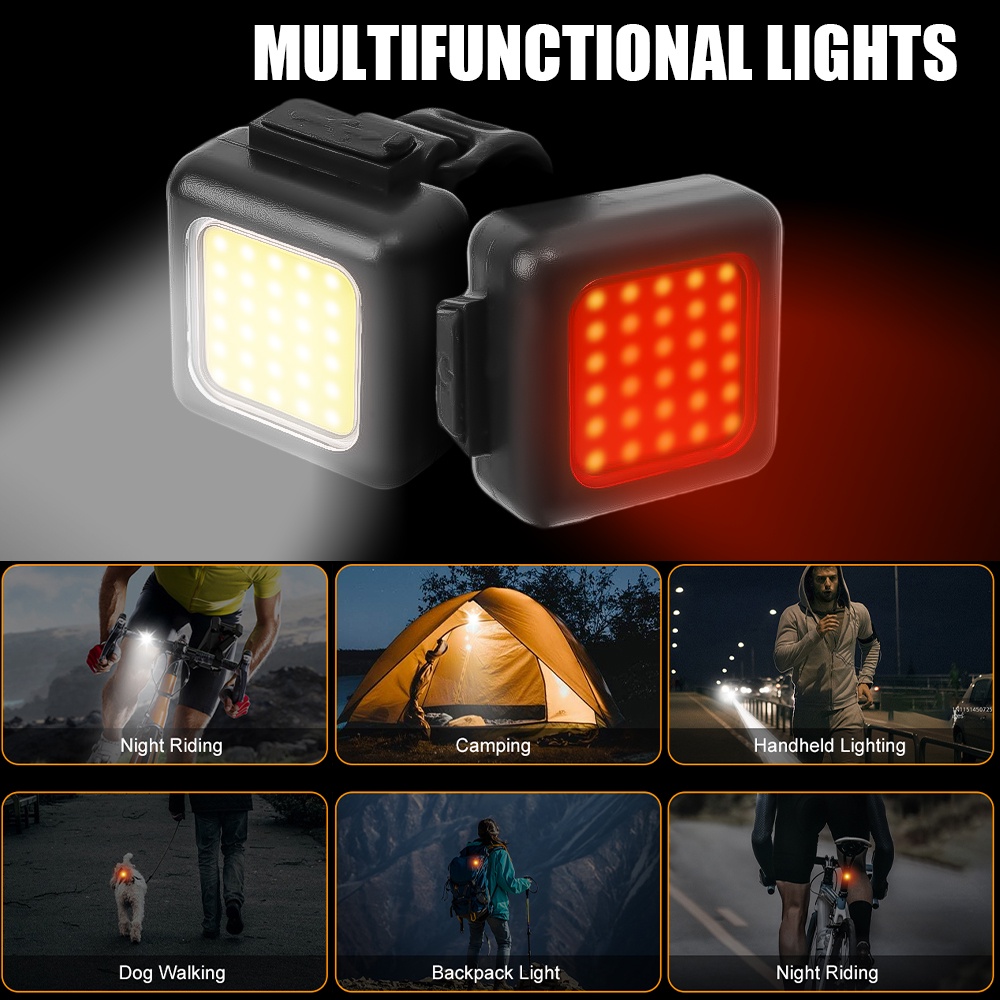 Đèn Pha led cob 150mah Chống Thấm Nước 130lm / 80lm Gắn Phía Trước / Sau Xe Đạp
