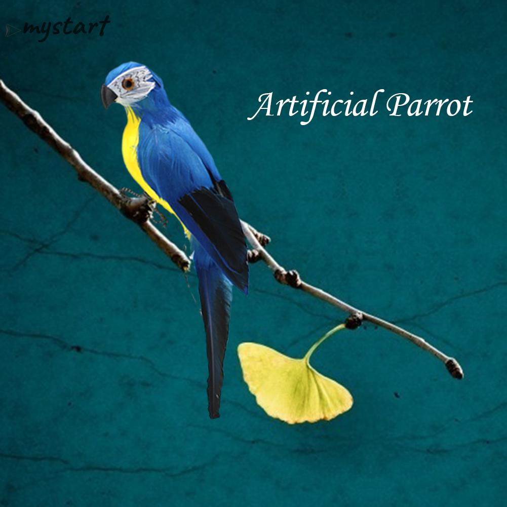 Đồ trang trí Chim Vẹt Giả Bằng Xốp Sáng Tạo Trang Trí Nhà Cửa