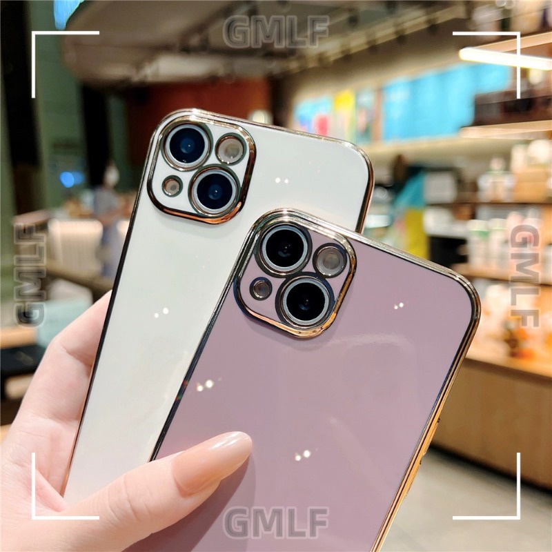 Ôp Điện Thoại Silicon Dẻo Tráng Gương 6d Sang Trọng Chống Sốc Cho realme 9 pro plus 8 pro 7 7i 5 5i 5s 6i v15 v11 Ốp