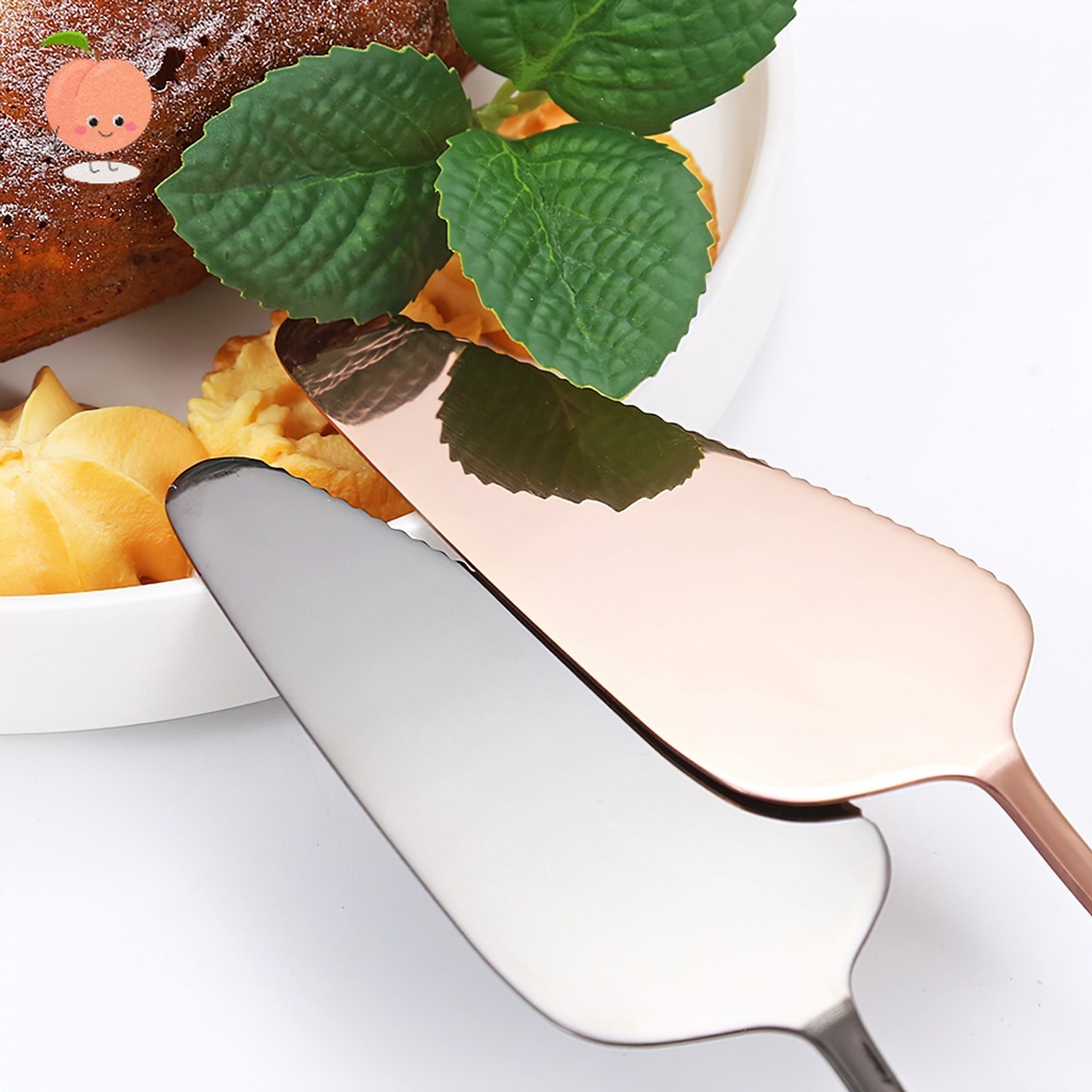 Xẻng xúc bánh kem bằng Inox nhiều màu PEACH