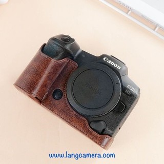 Bao da halfcase máy ảnh canon eos r5, r6, r6ii - mẫu mới