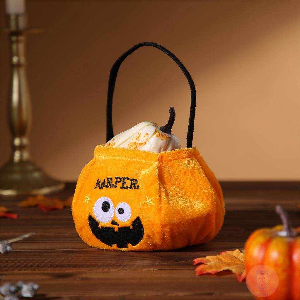 Laa6-túi Xách Tay Họa Tiết Bí Ngô / Ma Hoạt Hình halloween Cho Trẻ Em